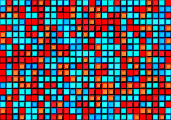 Blue and red Texture Pixels. Pixel Abstract Mosaic Design Background. Vector illustration.