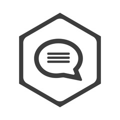 ikona sześciobok z zaokrąglonymi wewnątrz krawędziami © vempireart