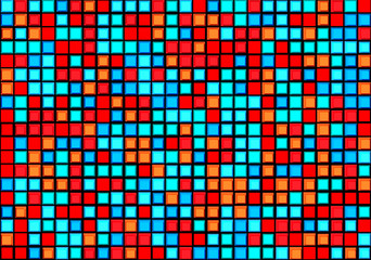 Blue and red Texture Pixels. Pixel Abstract Mosaic Design Background. Vector illustration.