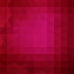 Geometric pattern, triangles vector background in purple, pink tones. Illustration pattern