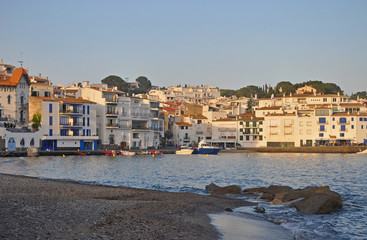 Evening view of the marina of Cadaques