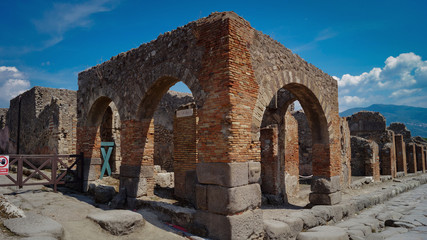 The City Ancient Pompeii, Historic Landmark  in Italy 