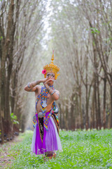 Fototapeta premium Nora is a classical folk and regional dance of Thailand