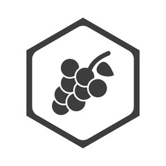 ikona sześciobok z zaokrąglonymi wewnątrz krawędziami