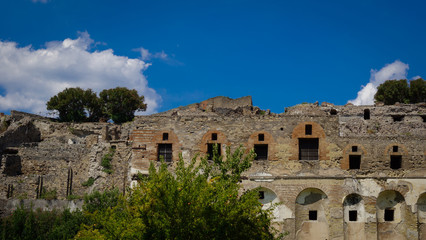 Fototapeta na wymiar The City Ancient Pompeii, Historic Landmark in Italy 
