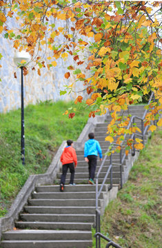 ni&ntilde;os subiendo escaleras oto&ntilde;o U84A4524-f17