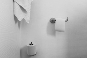 Towel and toilet roll