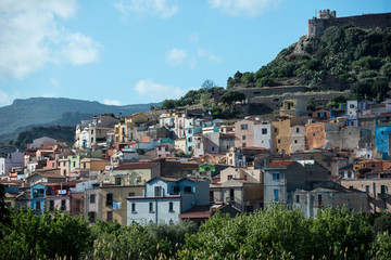 Altstadt von Bosa in Sardinien, Italien