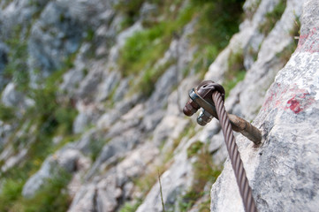 steel rope for climbing track