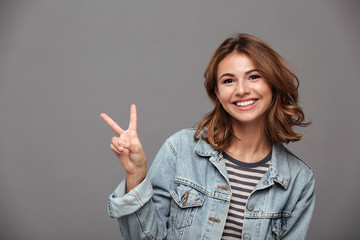 Close up portrait of a young pretty teenage girl