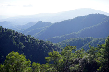 Fototapeta na wymiar Mountain range in Cyprus