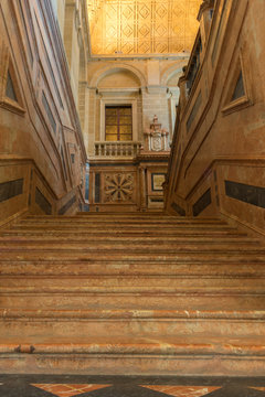 The stairway of the General Archive of the Indies