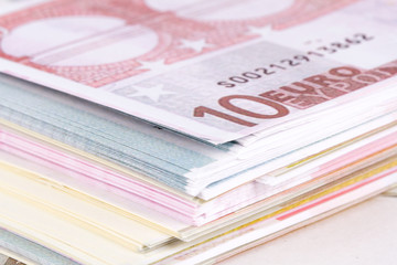 Stack of Euro Banknotes