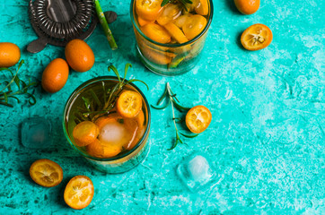 Transparent cold drink