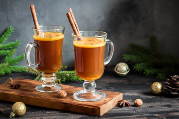 Hot buttered rum