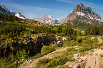 Fototapeta na wymiar Landscape Glacier National Park