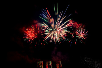 Firework for Fiftieth anniversary of Singapore