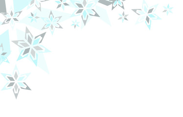 winter snow frame for text. vector illustration.