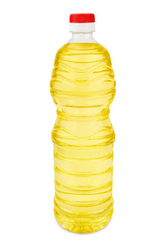 sunflower oil in the bottle
