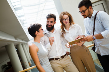 Fototapeta premium Portrait of businesspeople having free time from work