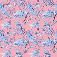 Romantic Tropical Watercolor Pattern