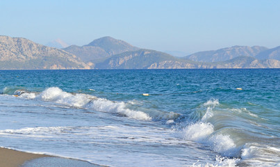 seascape at the beginning of the storm