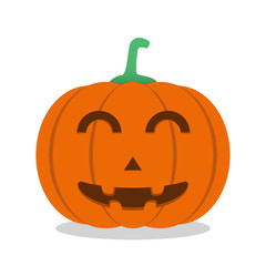 Halloween pumpkin. Vector Illustration.