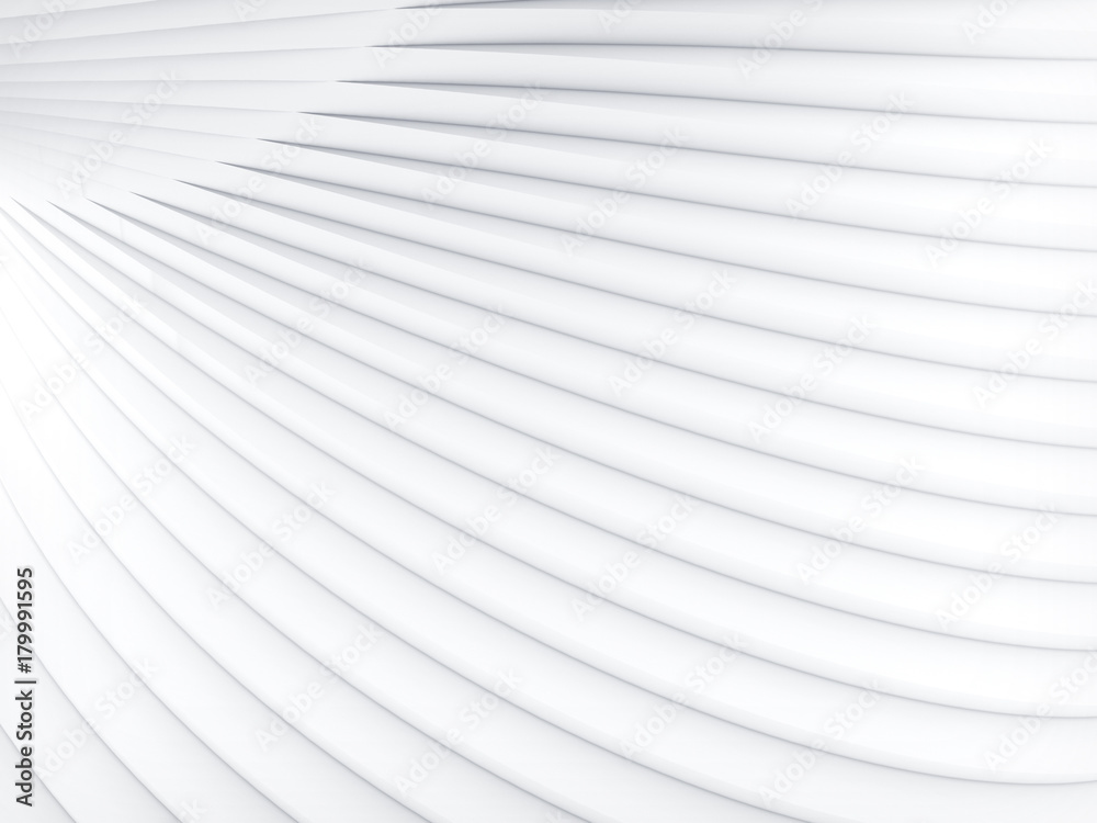 Poster white stripe pattern futuristic background. 3d render illustration