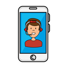 smartphone device with call center agent