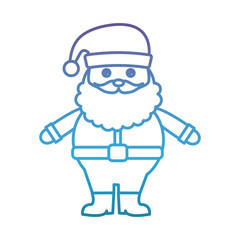 cartoon santa claus icon over white background vector illustration