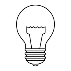 bulb light isolated icon