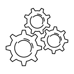 gear machine isolated icon