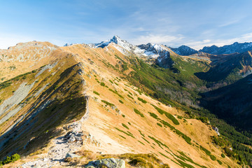 beautiful view on Tatra mountains on autumn in Poland © lukaszimilena