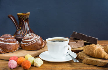 Breakfast black coffee composition