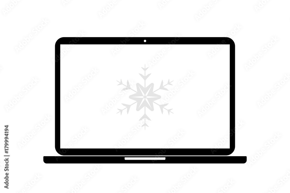 Sticker laptop - eiskristall