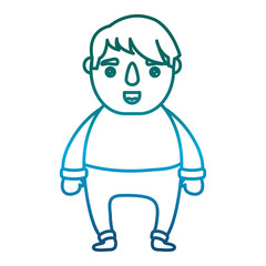 cartoon man icon over white background vector illustration