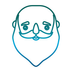 cartoon santa claus icon over white background vector illustration