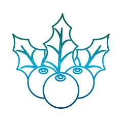 mistletoe icon over white background vector illustration