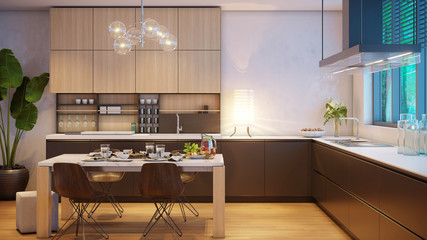 Kitchen in modern style