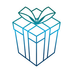 gift box icon over white background vector illustration
