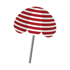 parasol icon over white background vector illustration