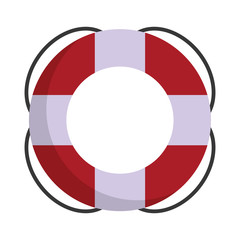 safety float icon over white background vector illustration
