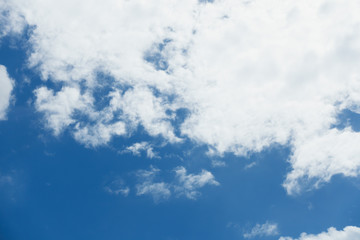 blue sky with a lot of white clouds