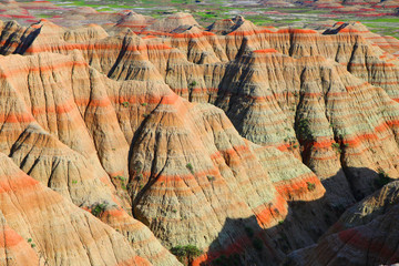 Colorful Bands run through the Badlands