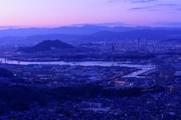 The City Of Hakodate In The Twilight Wall Mural Wallpaper Murals Scirocco340