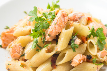 Penne al Salmone, Italian Pasta