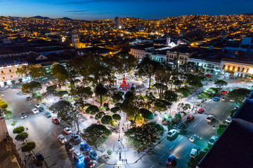 Plaza 25 de Mayo in Sucre, Bolivia