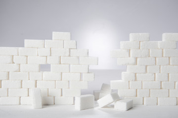 Muro di zucchero caduto