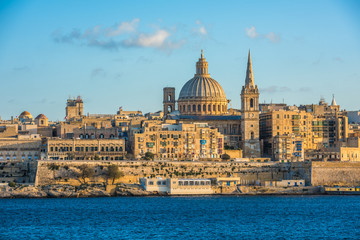 Obraz na płótnie Canvas View of Valletta, the capital of Malta
