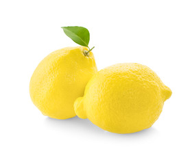 Lemon isolated on white background.